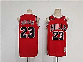 Men's Chicago Bulls #23 Michael Jordan Red Throwback Stitched Basketball Jersey,baseball caps,new era cap wholesale,wholesale hats